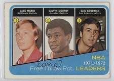 1972 Topps League Leaders Jack Marin Calvin Murphy Gail Goodrich #174 HOF 0z0n
