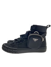 PRADA Re Nylon Wheel Sneakers 2TG174 EU40.5 US7.5 Black