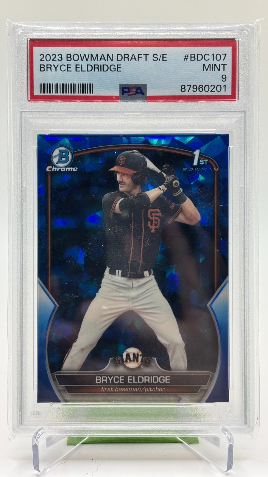 2023 Bowman Draft Sapphire Edition Bryce Eldridge BDC-107
