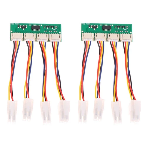 1X(S21 Fan Spoofer 12 V 4-In-1 Quadratischer 4-Poliger Lüftersimulator für 9050