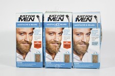 3 Just for Men Mustache  Beard M-10/15 BLOND Brush-In Hair Color
