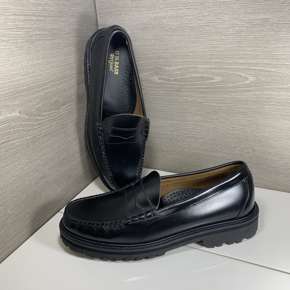 Bass Weejuns Lug Loafer, size 11. Mens Larson Lug Weejuns® Penny Loafer main image 3