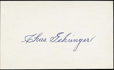 Charlie Chas Gehringer Signed Autographed Index Card PSA/DNA**