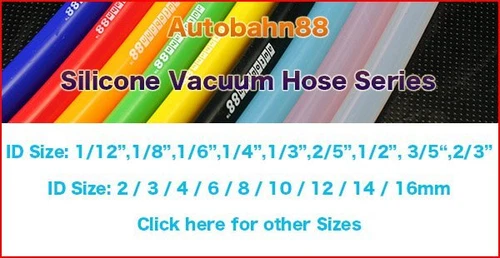 10 Feet SILICONE VACUUM HOSE AIR DRESS UP 2/3/4/6/8mm Fit EURO CAR by Autobahn88