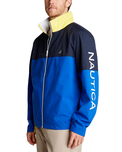 Nautica Men's Colorblock Lightweight Jacket Large **MSRP 148.00** eBay