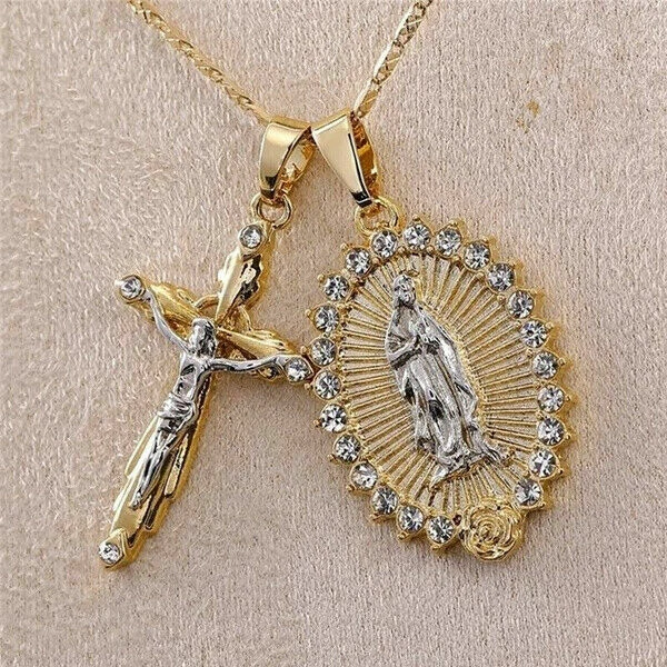Gold crucifix hotsell charm