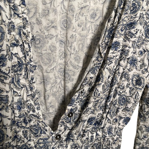 Mudd Romper Junior's Medium Boho Long Sleeve One Piece V-Neck Floral Summer - Picture 5 of 9