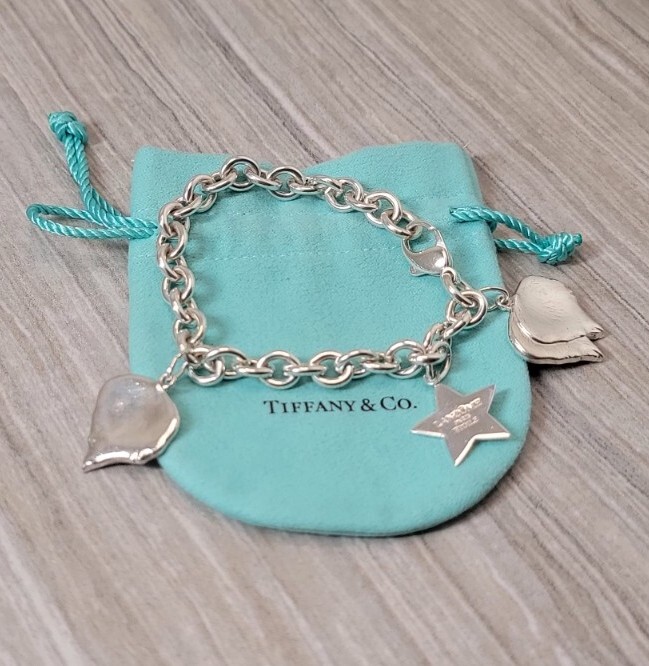 Tiffany Co Sterling Silver Lancome Charm Bracelet - Main Image