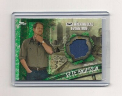 WALKING DEAD EVOLUTION COREY BRILL/PETE ANDERSON RELIC CARD #/25!