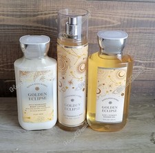 bath and body works golden eclipse shower gel body lotion fine fragrance mist