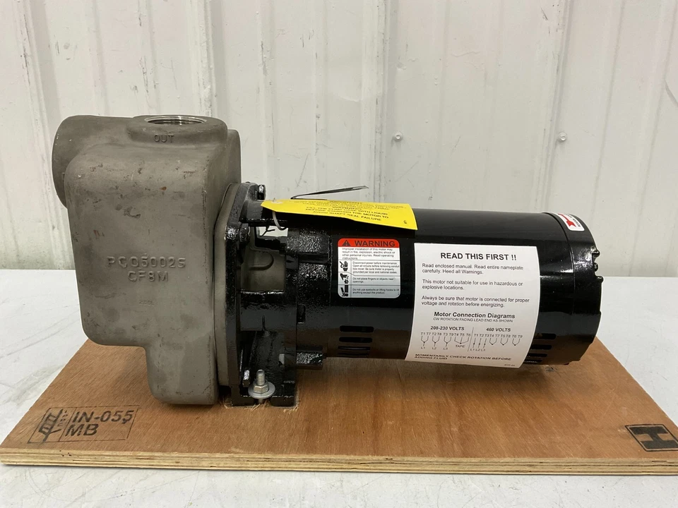Dayton - 5Gup3 Self Priming Centrifugal Pump, 1 Hp, 208 To 230/460V Ac, 3 Phase, - Image 3 of 4