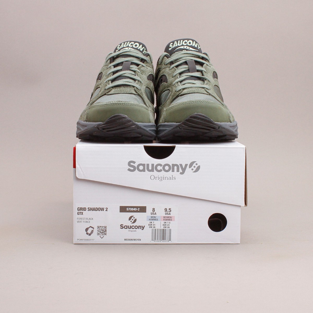 Saucony Originals Grid Shadow 2 GTX Gore-Tex Forest Black Saucony Originals Grid Shadow 2 GTX Gore-Tex Forest Black