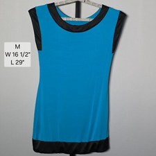 Express Blue Tunic Top / Short Dress Size M