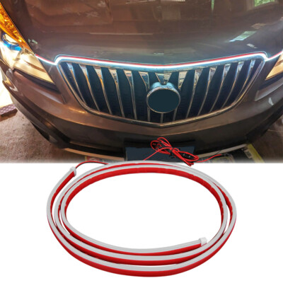 For Buick Enclave 08-24 Scan Start Up Car LED Hood Light Strip DRL White Running