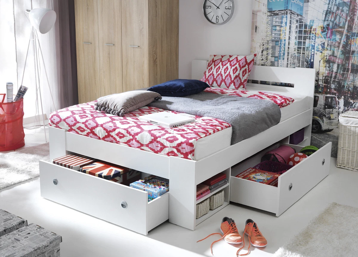 Great double bed with storage spacious different colours Mattress option