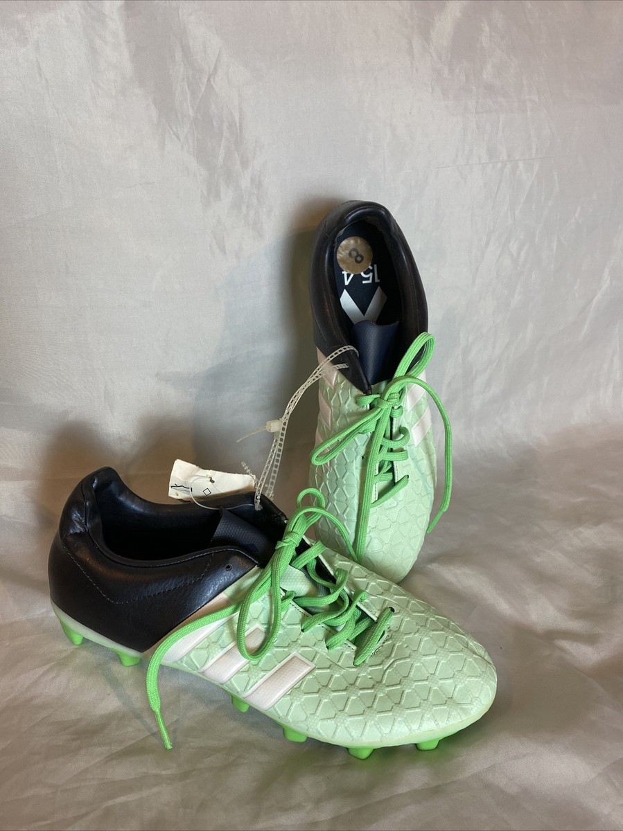 Rare Women's Adidas Ace 15.4 FxG Green Soccer Cleats Rare Women's Adidas Ace 15.4 FxG Green Soccer Cleats
