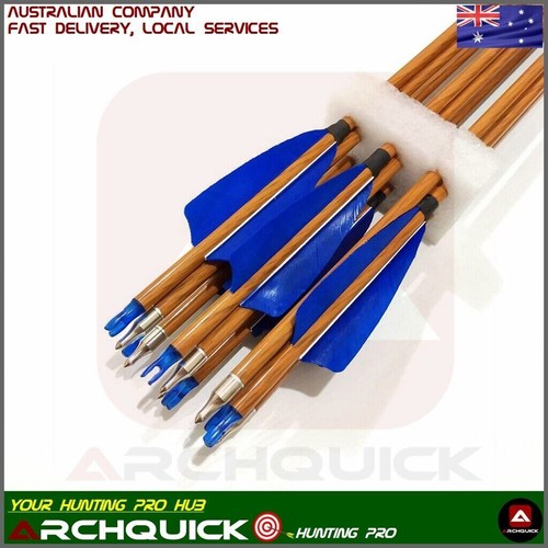 New 12x 31.5" Carbon Arrows 4" Turkey Feather Compound Recurve Bow Hunting Sp400 - Picture 10 of 11