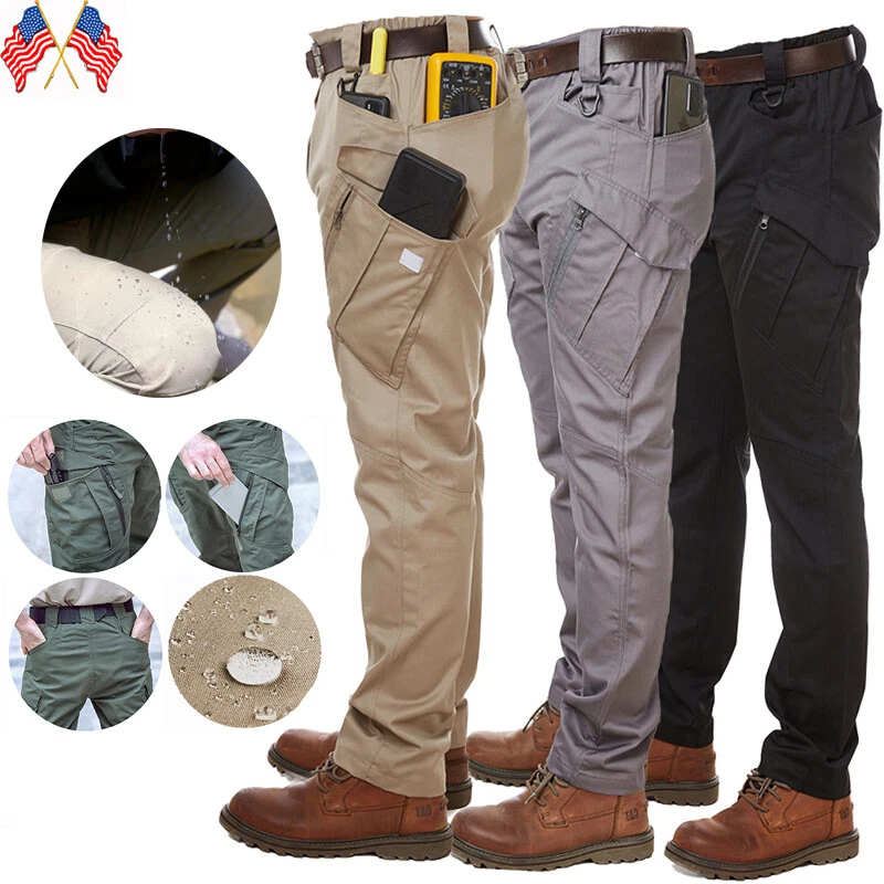 Mens Cargopants Tactical Combat Work Pants Outdoor Waterproof Hiking Trousers
Opens in a new window