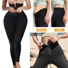 Damen Hohe Taille Kompression Hose Mieder Leggings Bauchweg Schlank Leggins Yoga