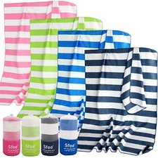 2 in 1 Microfiber Oversized Beach Towel Quick Dry Towel Travel Towel Camping ...