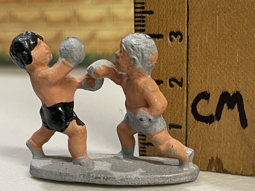 Charbens Circus Midgets / Little People Boxing Vintage Lead/metal Miniature