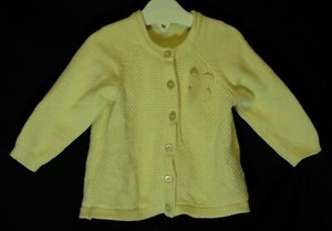 girls lemon cardigan