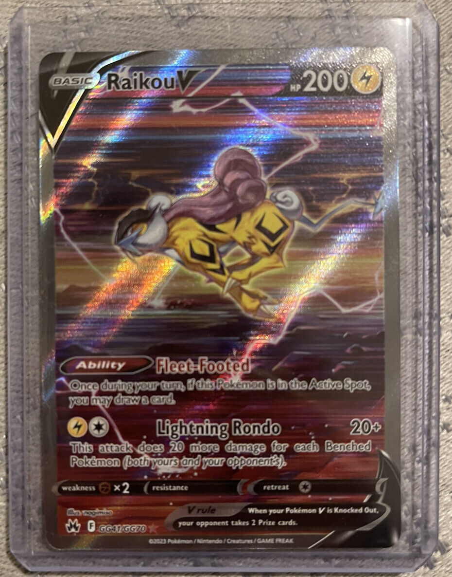 Pokémon TCG Raikou V Crown Zenith: Galarian Gallery GG41/GG70 Holo Ultra  Rare for Sale in Kissimmee, FL - OfferUp