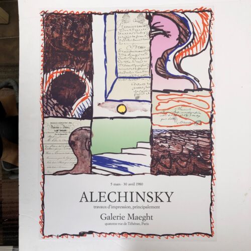 Pierre Alechinsky: Exhibition 1980 - Original Stone Lithograph Poster