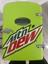 Mountain Dew Mini 6 Can Refrigerator w Shelf, Power cord Model MIS134MD Works