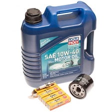 Oil Change Service Kit Filter NGK Plugs for Kawasaki STX-15F 16-19 / SX-R 17-22