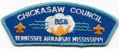 Chickasaw Council Strip CSP Vintage Boy Scouts of America BSA Thick FDLs