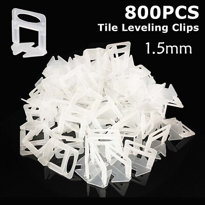 Tile Setting Clips 800x Clips Tile Leveling System Set 1.5mm Tile Spacer for Tile ...
