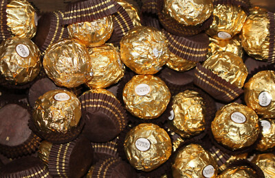 Ferrero Rocher Fine Hazelnut Chocolate Bulk Candy Lot - Coose from  2 - 8 pounds