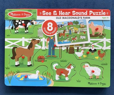 melissa & doug old macdonald's farm sound puzzle
