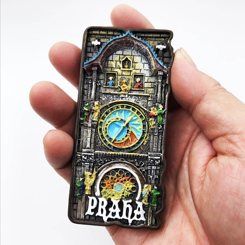 The Prague Astronomical Clock Czech Tourism Souvenir Gift 3D Resin