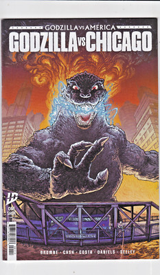 GODZILLA VS. AMERICA: CHICAGO #1 NEAR MINT RYAN BROWNE MAIN COVER #A IDW 2025