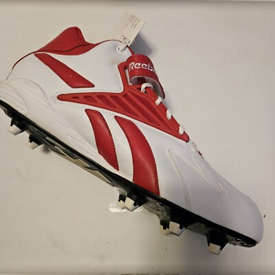 Reebok NFL Equipment Men Football Cleats Size 14 Red White NWOB