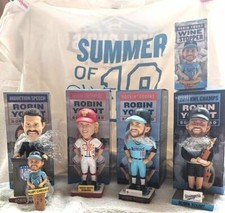 Lot of 6 Robin Yount Milwaukee Brewers Lakeshore Chinooks Bobbleheads & More