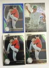 (4) 2021 PRIZM DRAFT PICKS  CHASE PETTY Power Surge Prizm, Blue Mojo Prizm Base