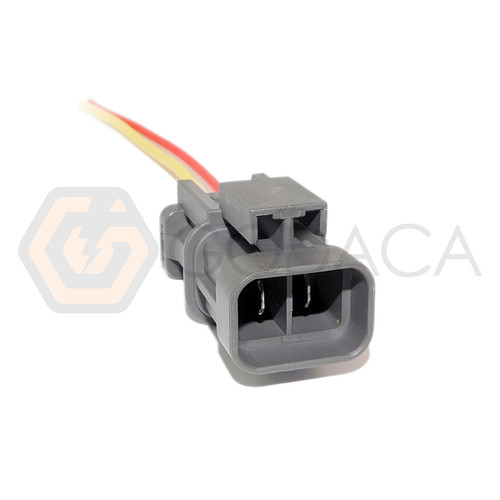 1x Connector Pigtail male 2 pin for Alternator Nissan Maxima Murano I30