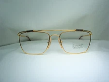Look, luxury eyeglasses, square, oval, Caravan, Gold plated, frames, NOS vintage