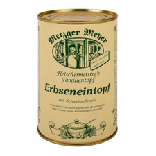 Erbseneintopf 12x1200ml Metzger Meyer Lausitzer Suppen Eint&ouml;pfe Dose Eintopf