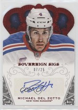 2013-14 Crown Royale Sovereign Signatures Ruby 7/25 Michael Del Zotto Auto 1h6a