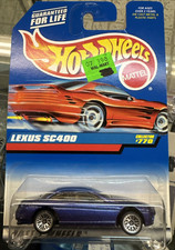 1997 Hot Wheels International Card LEXUS SC400 Purple w/Chrome Lace Spokes #770