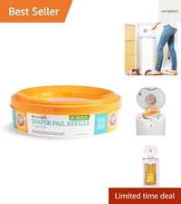 Arm  Hammer Diaper Pail Refill Rings, Holds up to 272 Newborn Diapers, 1 Pack