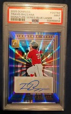 2025 Panini Donruss - Signature Series Travis Bazzana #SG-TBZ Blue Lazer/25 