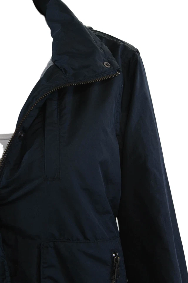 Chaqueta de lluvia Athleta para mujer manga larga con cremallera azul talla XS Foto 2 de 4