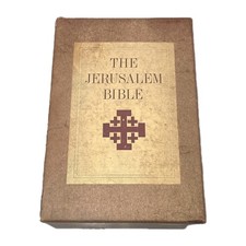 1966 THE JERUSALEM BIBLE w/ Slipcase Red Hardcover Doubleday Edition JRR Tolkien