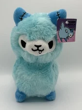 Tasty Peach Studios Zombie Alpaca Plush Toy Blue Llama