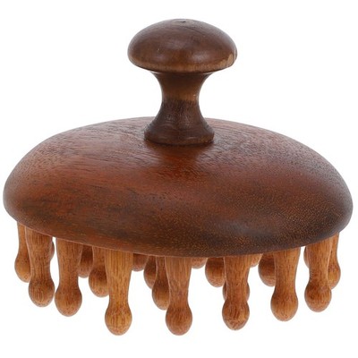 Wooden Meridian Comb Massage Hair Gua Sha Scalp Brush Shampoo Natural